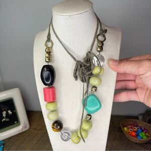 Fossil BOHO Gemstone Necklace